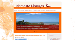 Desktop Screenshot of namastelimoges.com