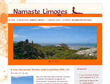 Tablet Screenshot of namastelimoges.com